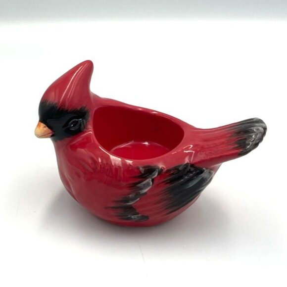 Yankee Candle Cardinal Bird Candle Holder Tea Light Votive Red 2001 - Picture 3 of 7
